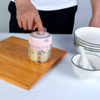 Mini Electric Garlic Chopper 8.45OZ Cordless Garlic Mincer Food Chopper EasyOptionXY LLC