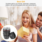 Camera Lens Coffee Mug Cup 13.6oz F ood-G rade Stainless Steel Travel Photography Insulated Mug for All Ages EasyOptionXY LLC