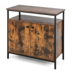 2-Door Buffet Cabinet with Shelves and Cable Management Holes