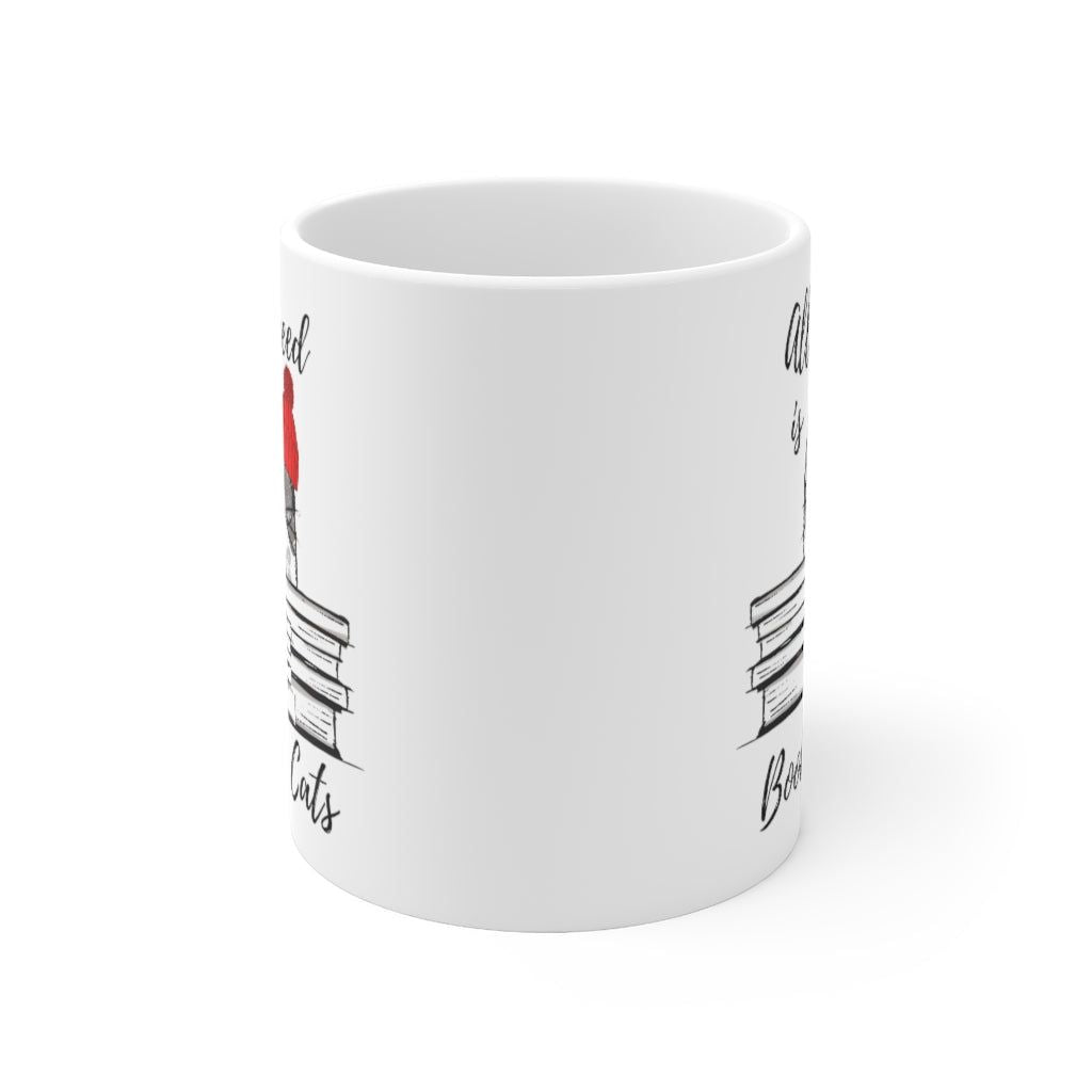 Book Lovers Mug, All I Need is Books & Cats Mug EasyOptionXY LLC