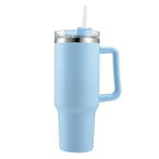 30OZ Straw Coffee Insulation Cup With Handle Portable Car Stainless Steel Water Bottle LargeCapacity Travel B PA F ree Thermal Mug EasyOptionXY LLC