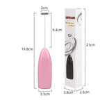 Mini Battery Operated Milk Frother Handheld; Mini Blender And Foam Maker For Coffee; Cappuccino; Latte; Matcha; Hot Chocolate; Portable Foam Maker Drink Blender With Stainless Steel Whisk