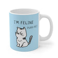 I'm Feline Purr-Fect Mug in Blue