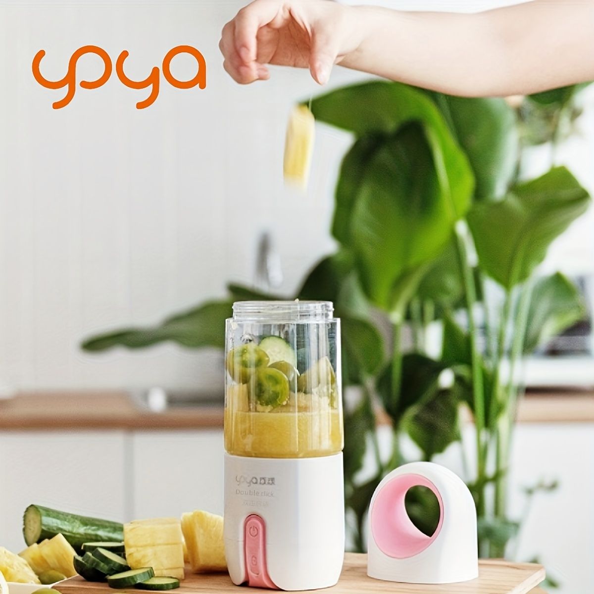 Fruit Juicer Blender Juice Cup Mini Electric USB Portable Rechargeable Travel High Quality 480ml 4 Blades EasyOptionXY LLC
