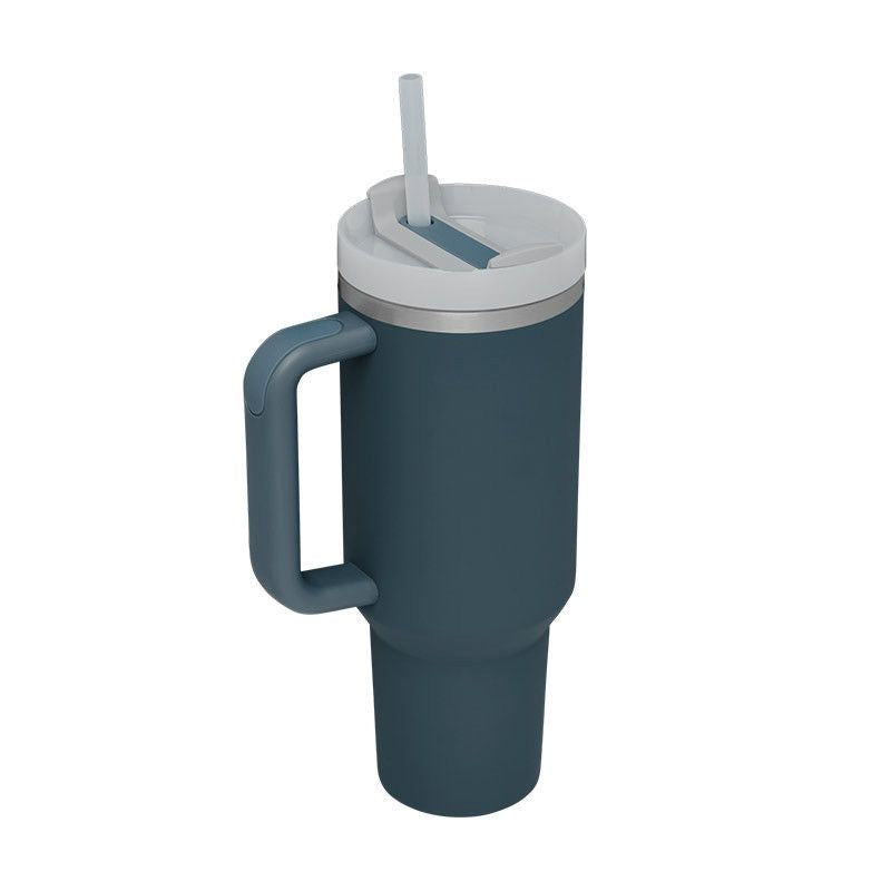 1200ml Stainless Steel Mug Coffee Cup Thermal Travel Car Auto Mugs T hermos 40 Oz Tumbler with Handle Straw Cup Drinkware New In