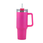 30OZ Straw Coffee Insulation Cup With Handle Portable Car Stainless Steel Water Bottle LargeCapacity Travel B PA F ree Thermal Mug EasyOptionXY LLC