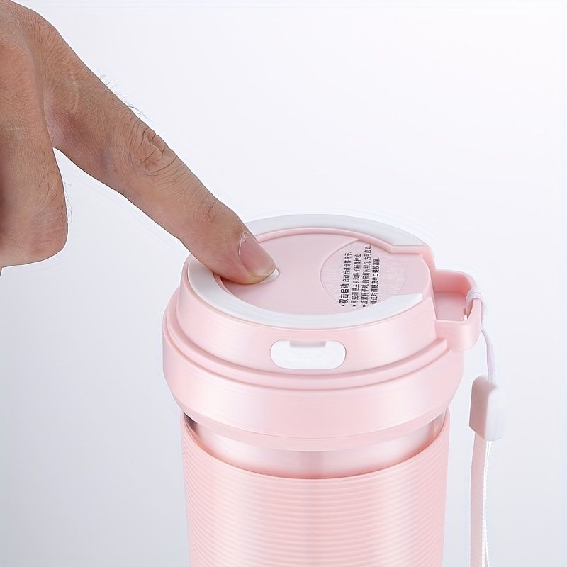 Portable Blender Usb Rechargeable Cordless Mini Personal Blender; Small Shakes Smoothie Fruit Juice Blender Cup For Home Outdoor Travel Office EasyOptionXY LLC