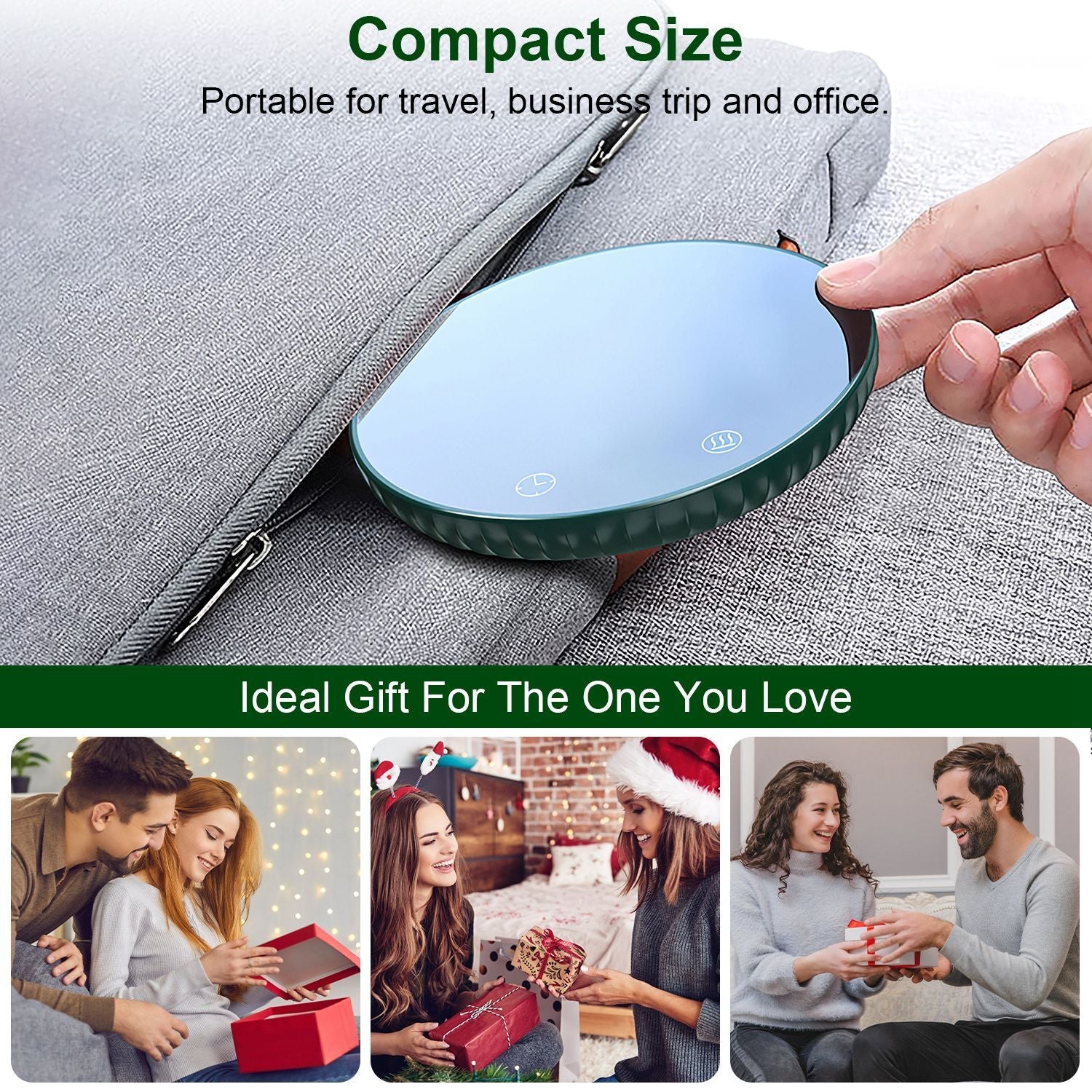 Desktop Electric Cup Warmer 8Hours Auto Off Overheating Protection Smart Timer Setting 2 Temperature Levels  Ceramic Heating Panel For Office Home EasyOptionXY LLC