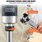 VEVOR Commercial Immersion Blender, 500 Watt Heavy Duty Hand Mixer, Variable Speed Kitchen Stick Mixer with 304 Stainless Steel Blade, Multi-Purpose Portable Mixer for Soup, Smoothie, Puree, Baby Food EasyOptionXY LLC