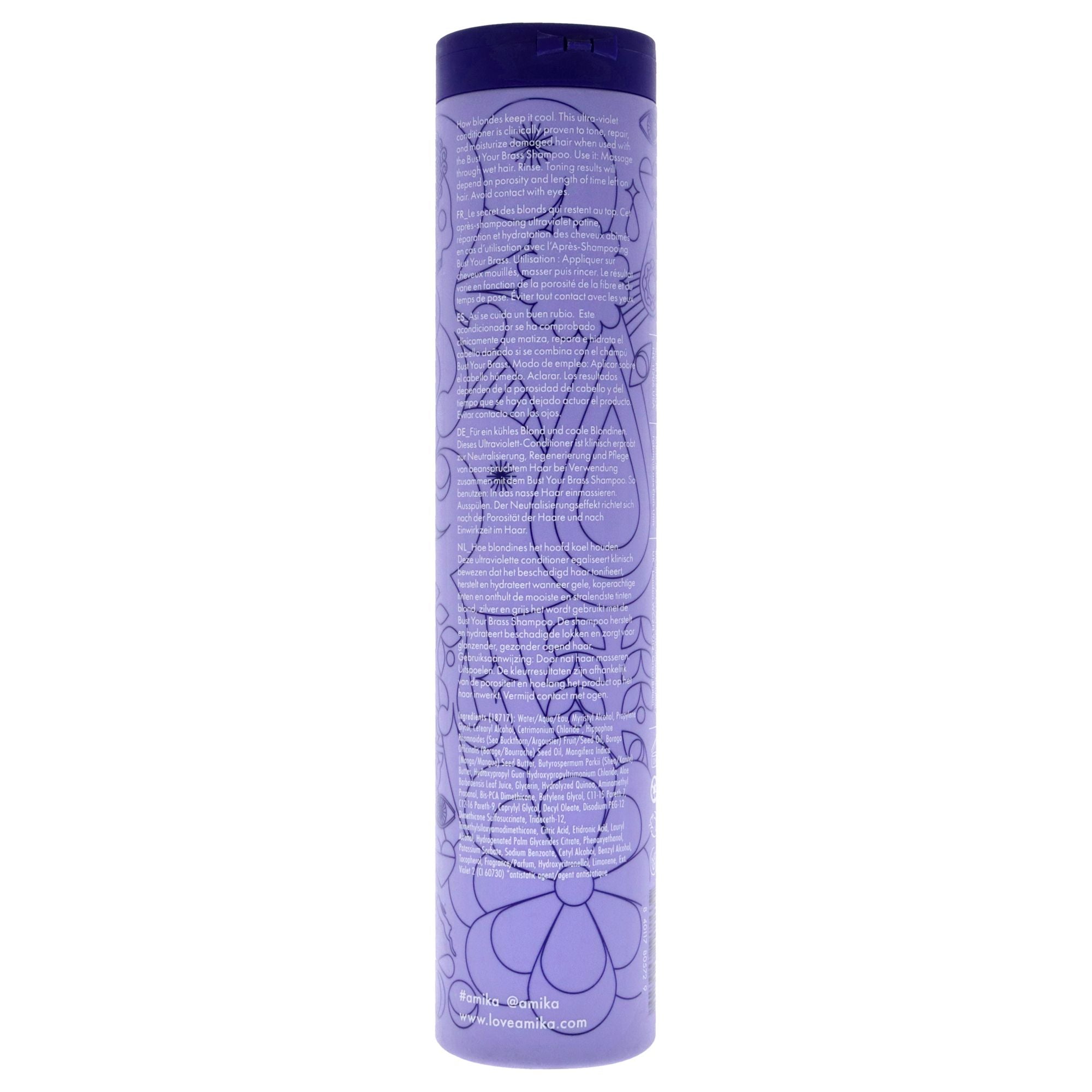 Bust Your Brass Cool Blonde Conditioner by Amika for Unisex - 9.2 oz Conditioner EasyOptionXY LLC