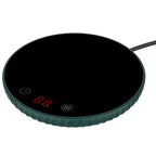 Desktop Electric Cup Warmer 8Hours Auto Off Overheating Protection Smart Timer Setting 2 Temperature Levels  Ceramic Heating Panel For Office Home EasyOptionXY LLC