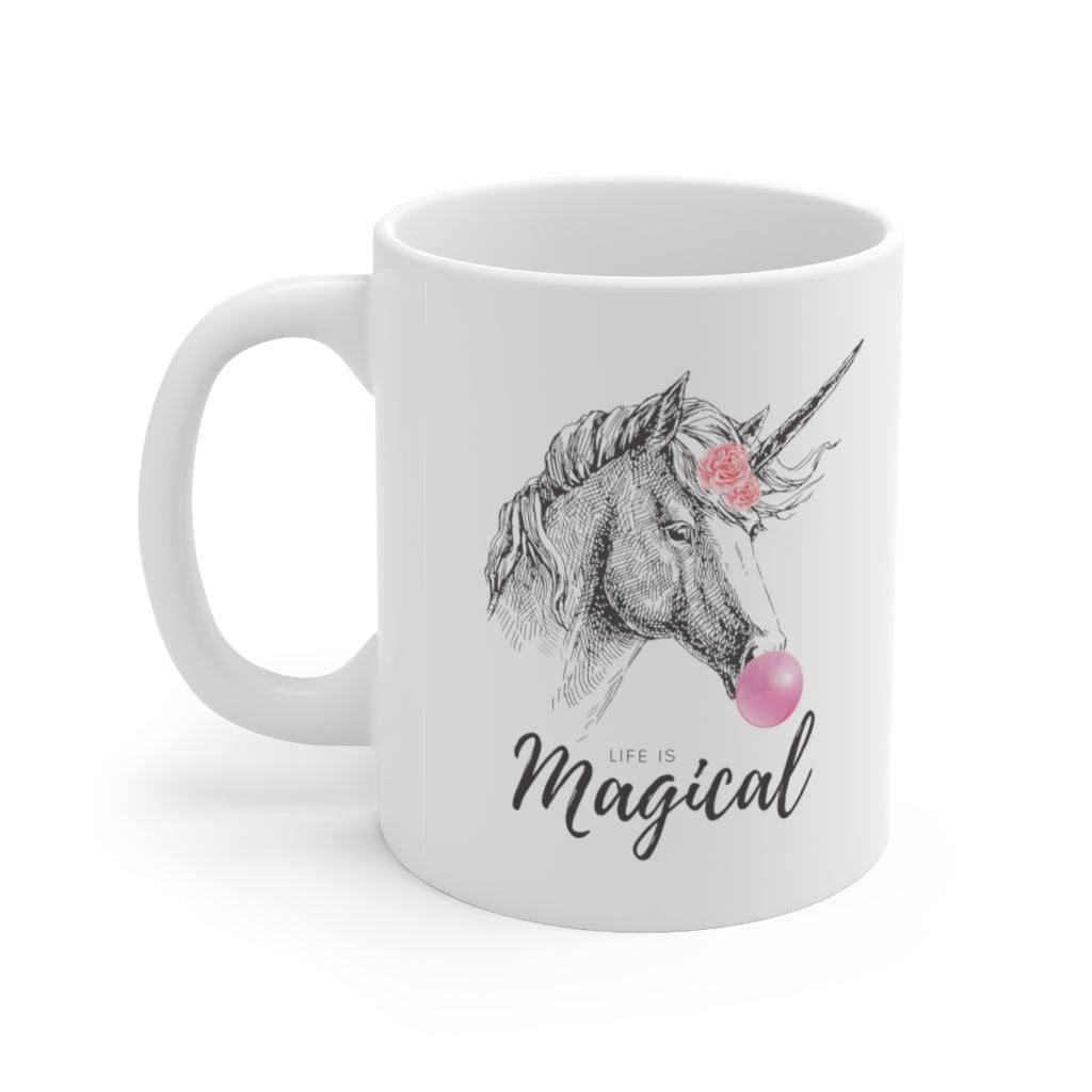 Unicorn Bubble Gum Life is Magical Mug EasyOptionXY LLC