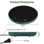 Desktop Electric Cup Warmer 8Hours Auto Off Overheating Protection Smart Timer Setting 2 Temperature Levels  Ceramic Heating Panel For Office Home EasyOptionXY LLC