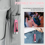 Small Mini Pocket LED Flashlight Torch Keychain Light Rechargeable Lamp BORUiT