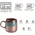 Large Ceramic Coffee Mug, 21 Oz, Gilt Reseda Big Tea Cup for Office and Home, Dishwasher and Microwave Safe… EasyOptionXY LLC