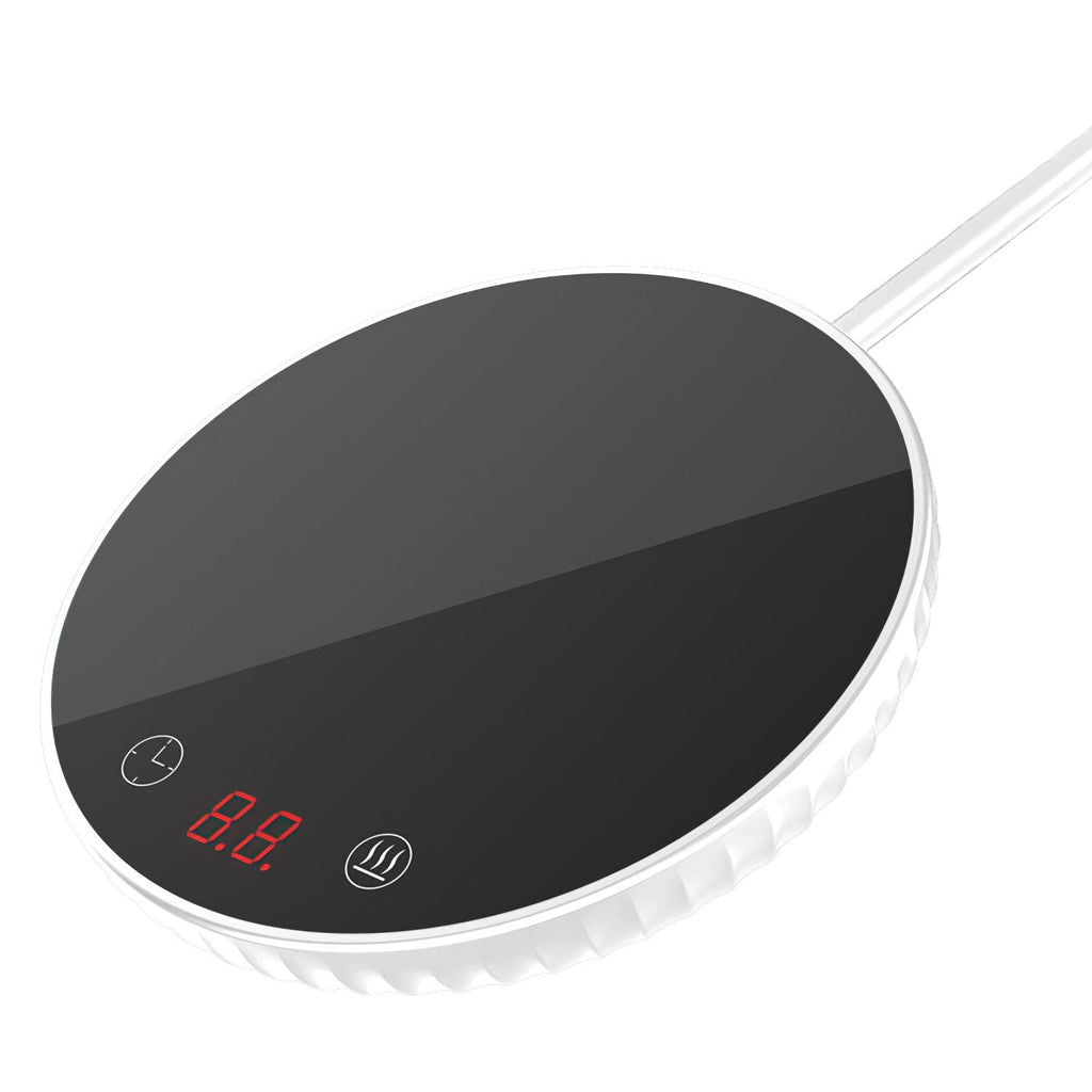 Desktop Electric Cup Warmer 8Hours Auto Off Overheating Protection Smart Timer Setting 2 Temperature Levels  Ceramic Heating Panel For Office Home EasyOptionXY LLC