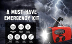 Storm Safe Emergency AM/FM/NOAA Weather Band Radio With Solar Flash Light And Built-in Phone Charger