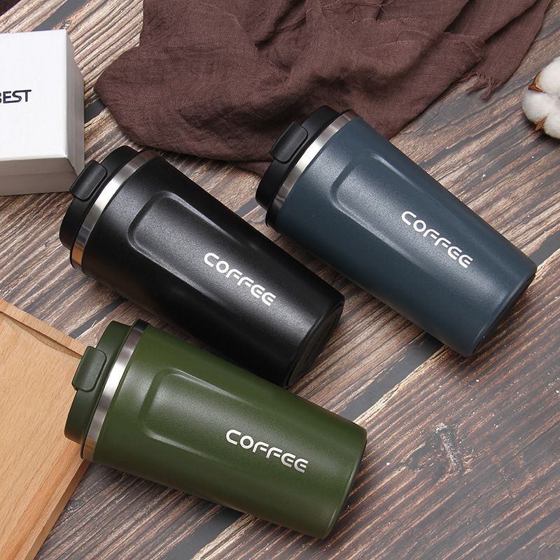 12 oz Stainless Steel Vacuum Insulated Tumbler - Coffee Travel Mug Spill Proof with Lid - T hermos Cup for Keep Hot/Ice Coffee; Tea and Beer EasyOptionXY LLC