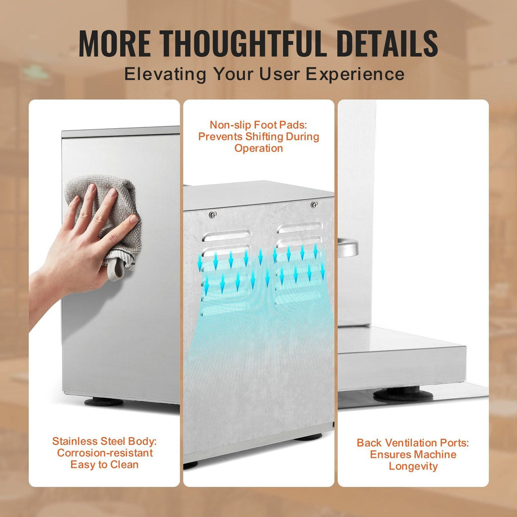 VEVOR Milkshake Maker Machine, 120W Commercial Milk Tea Shaker Machine, Double Head Milk Shake Mixer Machine, 0-180s Adjustable Milkshake Blender, with 1 L PC Cup, for Milk Tea Store EasyOptionXY LLC