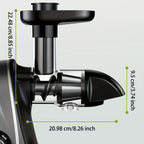 Juicer Attachments, Juicers, Cold Press Juicer Parts (excluding machines and cups) for all models of KitchenTreasure Stand Mixers. Compatible with all KitchenTreasure desktop blenders and Mixables