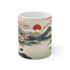Vintage Japanese Cherry Blossom Art Mug EasyOptionXY LLC
