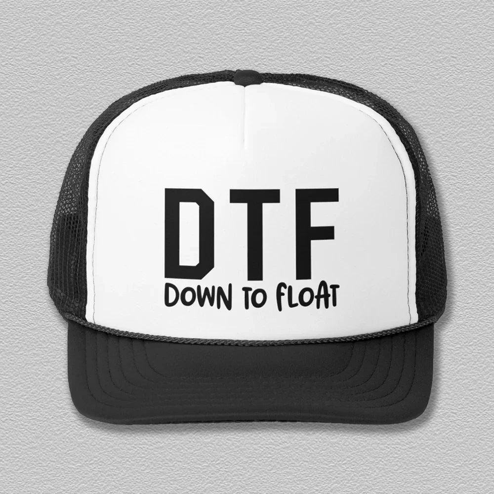 DTF Down To Float Trucker Hat Peachy Sunday