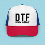 DTF Down To Float Trucker Hat Peachy Sunday