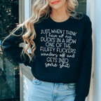 Ducks In A Row Sweatshirt Peachy Sunday