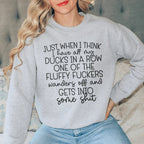 Ducks In A Row Sweatshirt Peachy Sunday