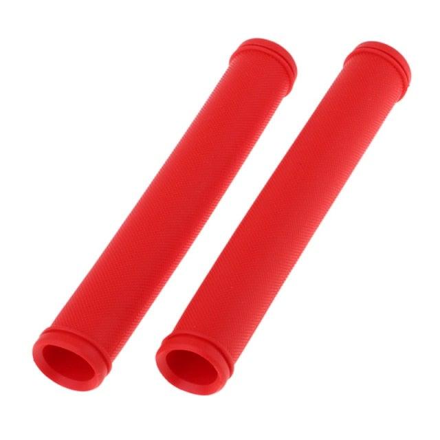 Durable Anti Slip Scooter Grips Soft Bike Handlebar Grips Anti-Slip Bicycle Grips Freestyle Cycling Grips Race Mountain Bike Handlebar Grips Single Lock-On Ring Collar Bicycle Handle Bar Stevvex