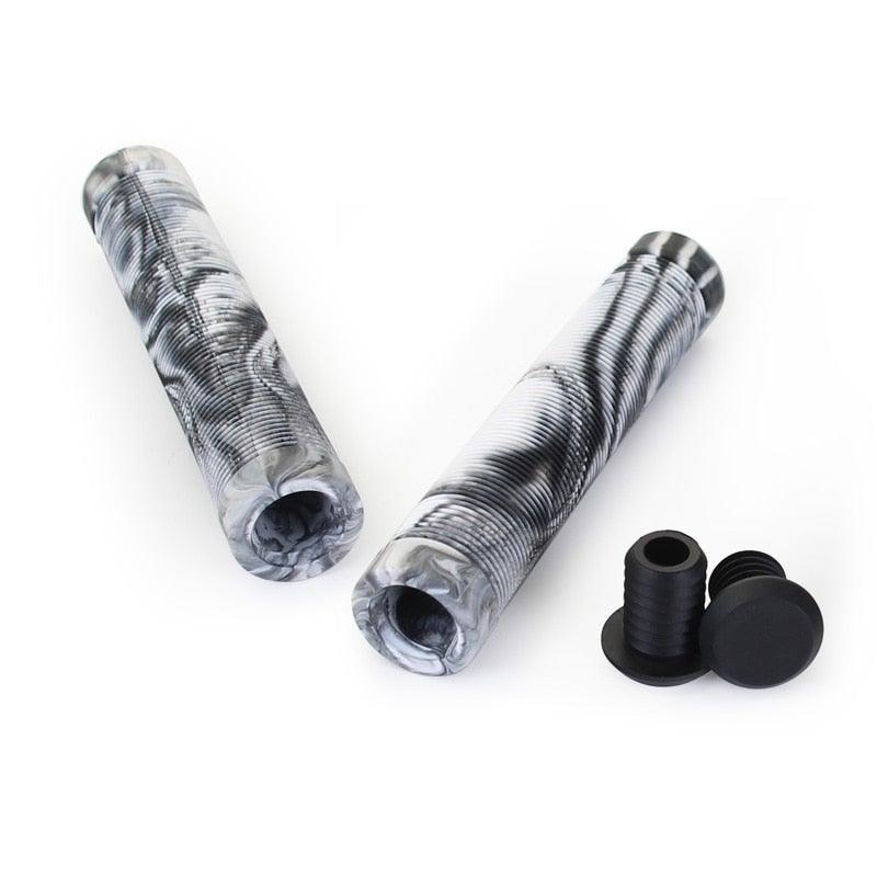 Durable Anti Slip Scooter Grips Soft Bike Handlebar Grips Anti-Slip Bicycle Grips Freestyle Cycling Grips Race Mountain Bike Handlebar Grips Single Lock-On Ring Collar Bicycle Handle Bar Stevvex