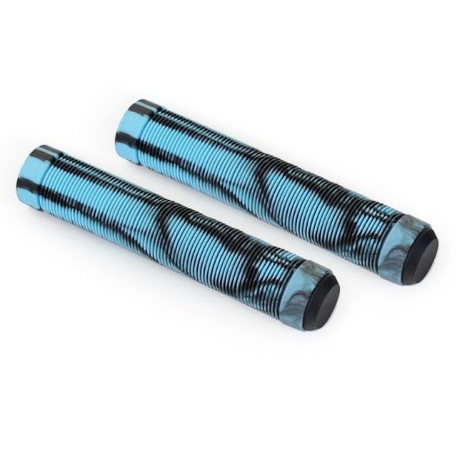 Durable Anti Slip Scooter Grips Soft Bike Handlebar Grips Anti-Slip Bicycle Grips Freestyle Cycling Grips Race Mountain Bike Handlebar Grips Single Lock-On Ring Collar Bicycle Handle Bar Stevvex