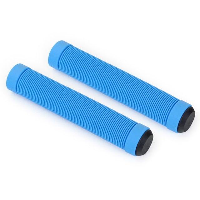 Durable Anti Slip Scooter Grips Soft Bike Handlebar Grips Anti-Slip Bicycle Grips Freestyle Cycling Grips Race Mountain Bike Handlebar Grips Single Lock-On Ring Collar Bicycle Handle Bar Stevvex