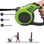 Durable Automatic Retractable Dog No Tangle Comfortable Grip Pet Leash Walking Running Cute Easy Control Leashes Pet Products Stevvex