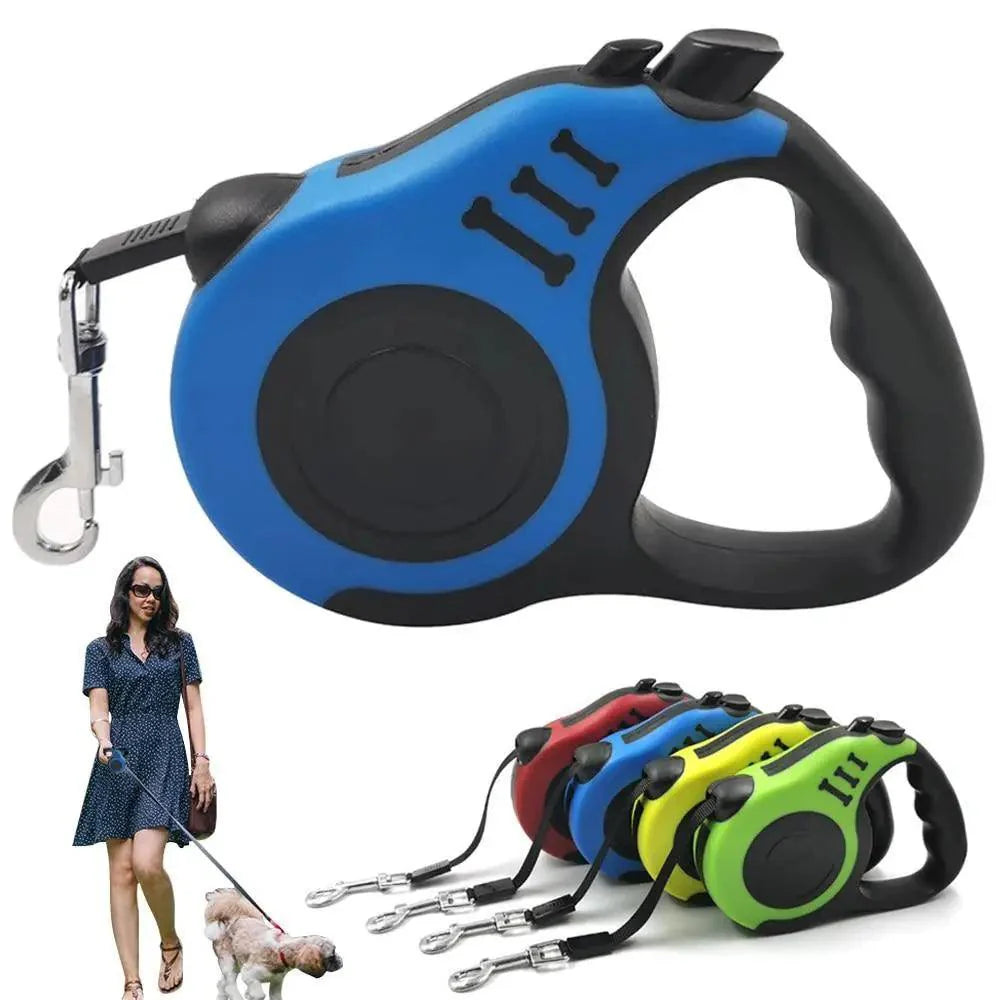 Durable Automatic Retractable Dog No Tangle Comfortable Grip Pet Leash Walking Running Cute Easy Control Leashes Pet Products Stevvex