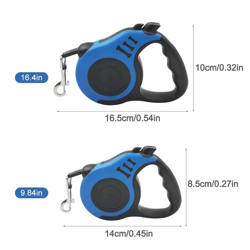 Durable Automatic Retractable Dog No Tangle Comfortable Grip Pet Leash Walking Running Cute Easy Control Leashes Pet Products Stevvex