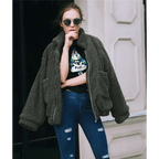 Durable Autumn Winter Faux Fur Coat For Women Casual Warm Soft Zipper Fur Jacket Plush Overcoat Pocket Plus Size Teddy Coat For Female Stevvex