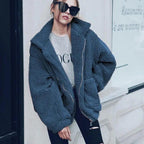 Durable Autumn Winter Faux Fur Coat For Women Casual Warm Soft Zipper Fur Jacket Plush Overcoat Pocket Plus Size Teddy Coat For Female Stevvex