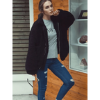 Durable Autumn Winter Faux Fur Coat For Women Casual Warm Soft Zipper Fur Jacket Plush Overcoat Pocket Plus Size Teddy Coat For Female Stevvex