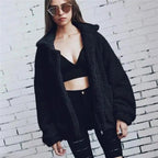 Durable Autumn Winter Faux Fur Coat For Women Casual Warm Soft Zipper Fur Jacket Plush Overcoat Pocket Plus Size Teddy Coat For Female Stevvex