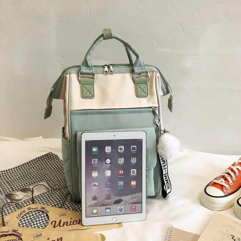 Durable Backpacks for School Teenagers Girls Designer Patchwork Bagpack With Cute Ring Bag For Travel, Laptop, Backpack Women Notebook Stevvex