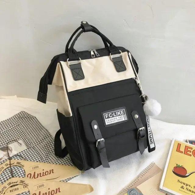 Durable Backpacks for School Teenagers Girls Designer Patchwork Bagpack With Cute Ring Bag For Travel, Laptop, Backpack Women Notebook Stevvex