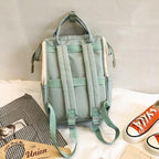 Durable Backpacks for School Teenagers Girls Designer Patchwork Bagpack With Cute Ring Bag For Travel, Laptop, Backpack Women Notebook Stevvex