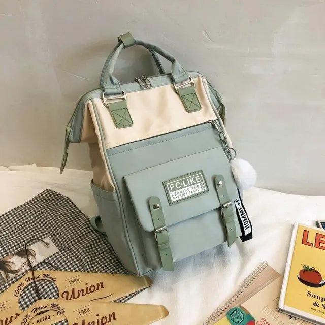 Durable Backpacks for School Teenagers Girls Designer Patchwork Bagpack With Cute Ring Bag For Travel, Laptop, Backpack Women Notebook Stevvex