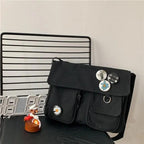 Durable Canvas Diagonal Cross Bag Youth Fashion And Casual Version Ladies Large Capacity Shoulder Bag For Women And Girls Stevvex