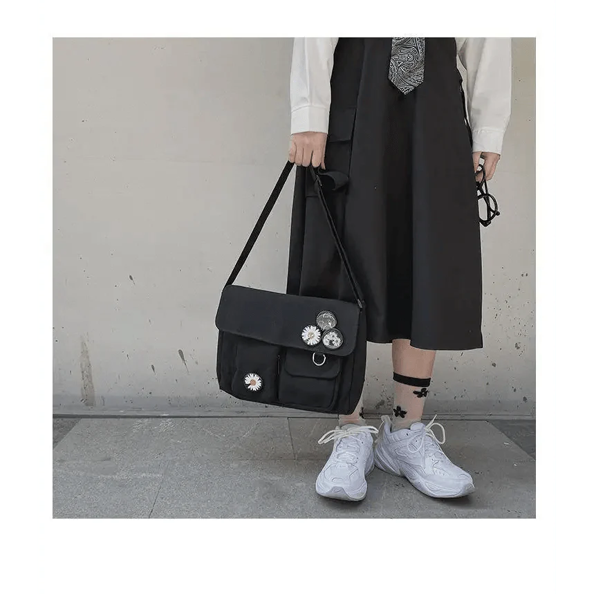 Durable Canvas Diagonal Cross Bag Youth Fashion And Casual Version Ladies Large Capacity Shoulder Bag For Women And Girls Stevvex