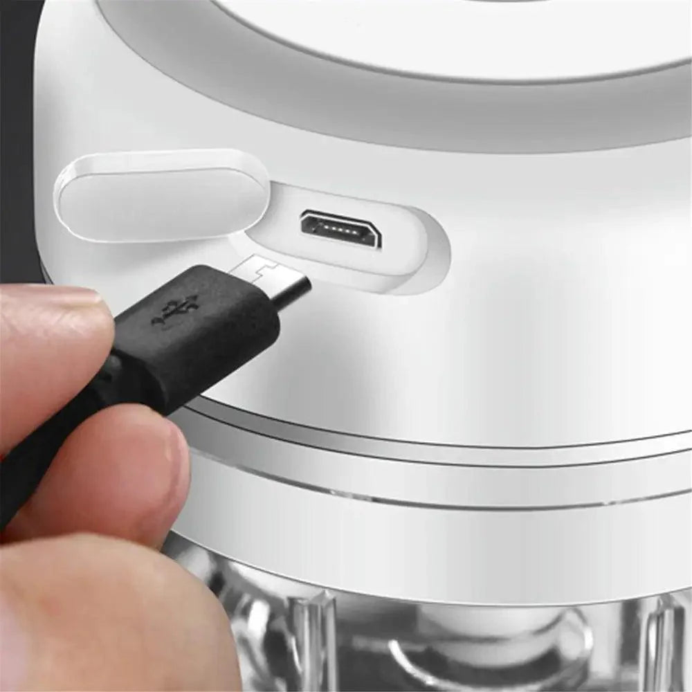 Durable Electric Food Crusher Mini Garlic Press Garlic Crusher Vegetable Chopper For Kitchen Crushed Garlic Crushed Ginger Crushed Chili Stevvex