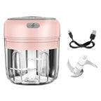 Durable Electric Food Crusher Mini Garlic Press Garlic Crusher Vegetable Chopper For Kitchen Crushed Garlic Crushed Ginger Crushed Chili Stevvex