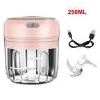 Durable Electric Food Crusher Mini Garlic Press Garlic Crusher Vegetable Chopper For Kitchen Crushed Garlic Crushed Ginger Crushed Chili Stevvex