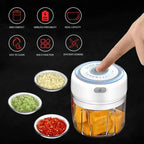 Durable Electric Food Crusher Mini Garlic Press Garlic Crusher Vegetable Chopper For Kitchen Crushed Garlic Crushed Ginger Crushed Chili Stevvex